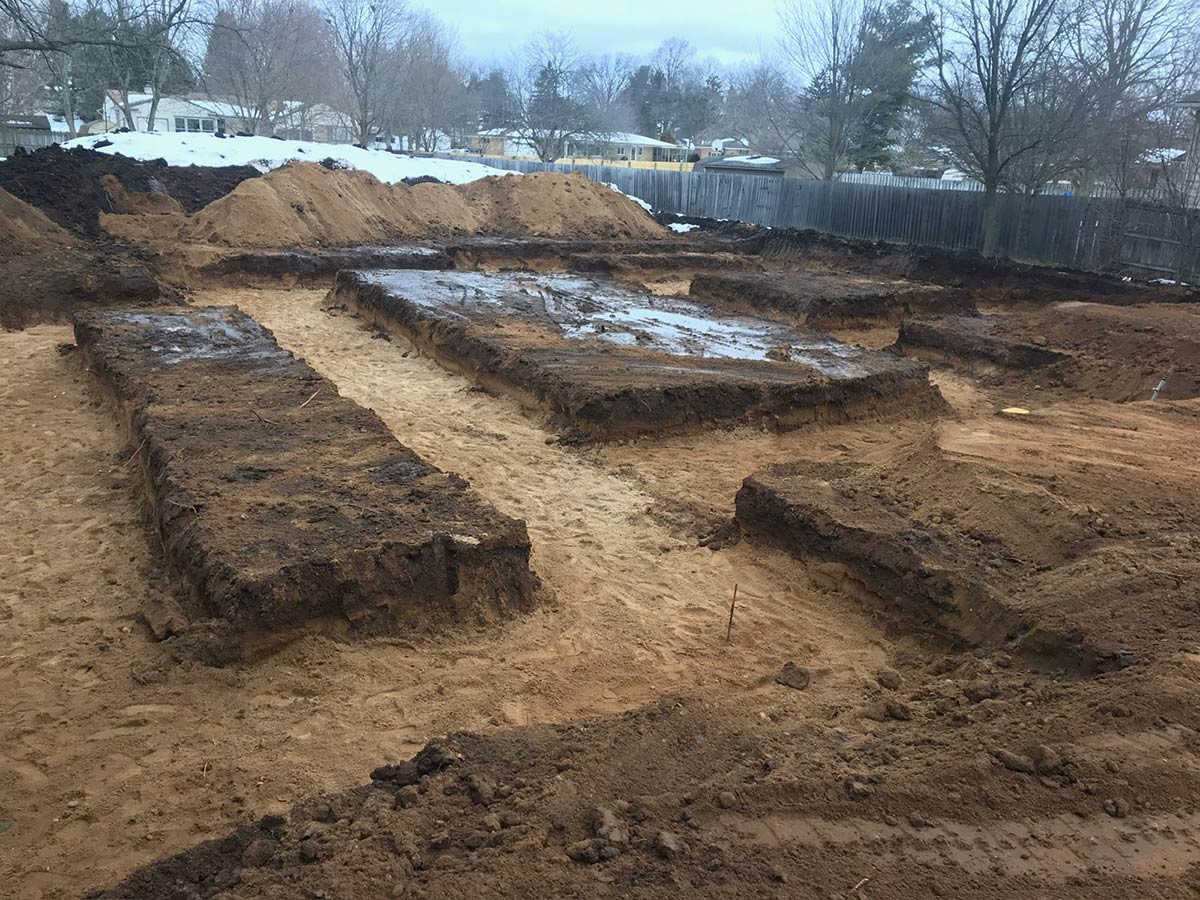 excavation for footings