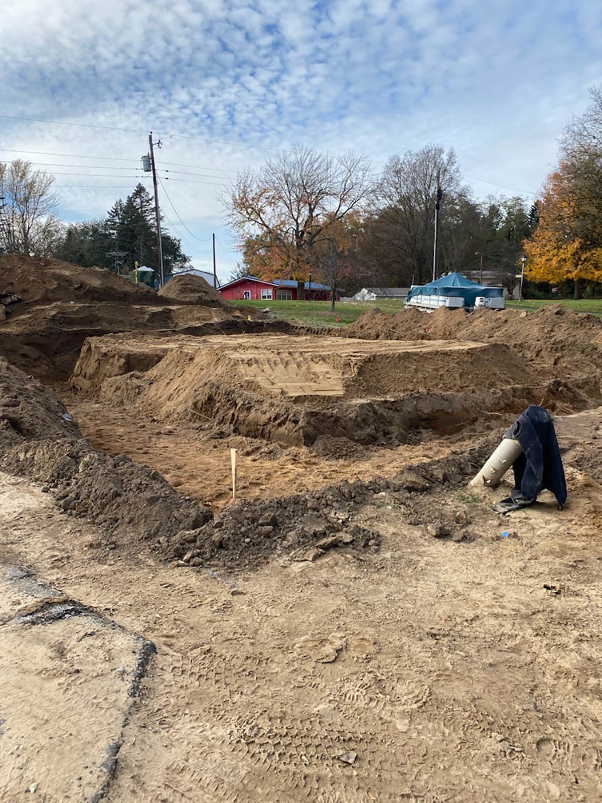 excavation for new construction