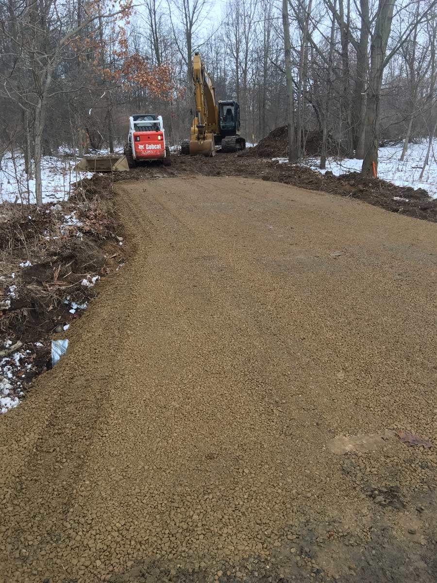 gravel driveway install